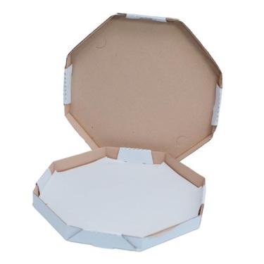Imagem de Kit 10 Pacotes de Caixa de Pizza Oitavada Basic N25 - 250Un - Tamarozz