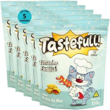Imagem de Hana Tastefull Nuggets Para Gatos Frutos do Mar 150g Kit 5 un - Hana H