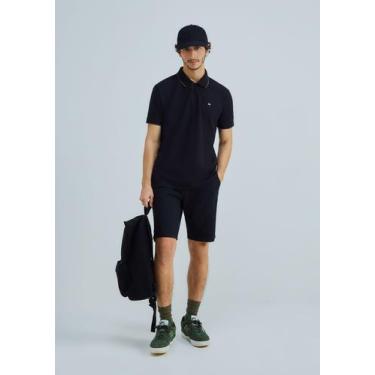 Imagem de Bermuda Básica Masculina Chino Reta Em Sarja - Hering Adulto, 036, Pre