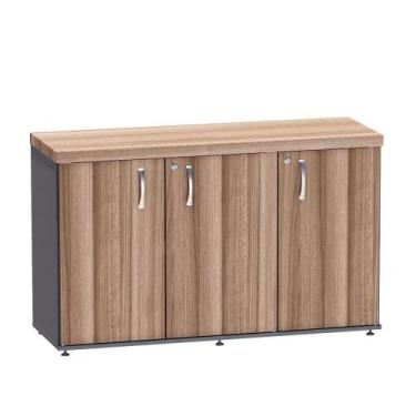 Imagem de Armário Credenza Com 03 Portas PE 40 Pandin 1,20 M Walnut e Grafito