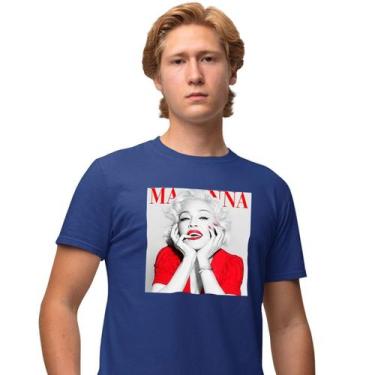 Imagem de Camisa Camiseta Masculina Estampada Madonna 100% Algodão Fio 30.1 Pent