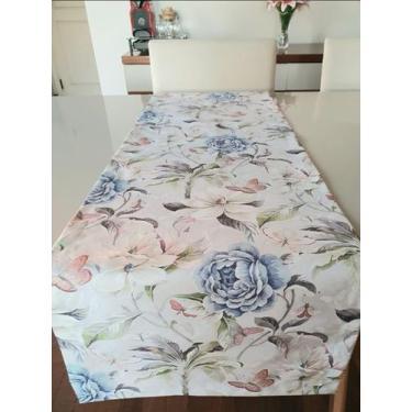 Imagem de Trilho de Mesa impermeável Flores e Borbioletas - SPECIALE MESA DECOR,
