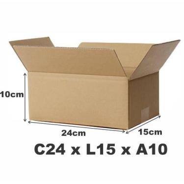 Imagem de  25 Caixas de Papelão Medida 24X15X10 -  Correios Sedex - Diadebox