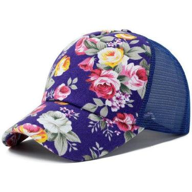 Imagem de Boné De Beisebol Feminino Estampas Florais RANAWEELA JH1007 - ElaShopp