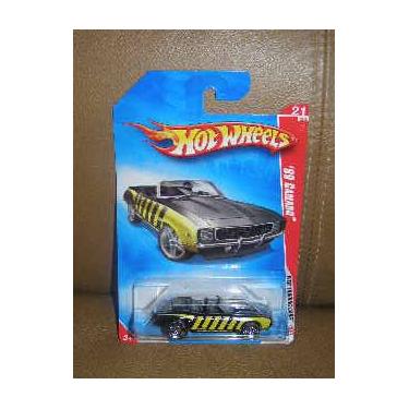 Imagem de Hot Wheels Web Trading Cards 69 Camaro Black with Yellow Stripes 24 of 24 #097/196