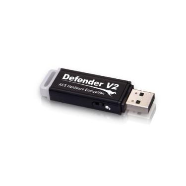 Imagem de Pen drive USB criptografado KanguruDefender V2 AES de 32 GB, Fips 197, antivírus gratuito de 1 ano