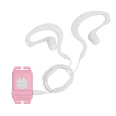 Imagem de Leitor de MP3 à Prova D'água, Fone de Ouvido de Natação à Prova D'água IPX8 Com Bateria Recarregável de 130mAh, Reprodutor de Música Portátil MP3 WMA para Esportes, Natação (4GB)