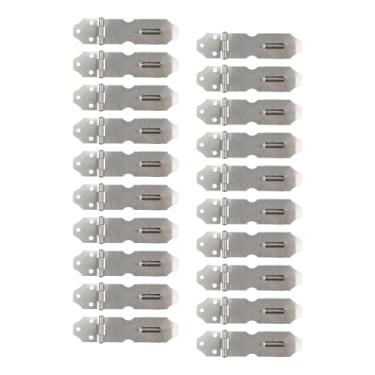 Imagem de Sscon 20 peças de aço inoxidável 304 ferrolho de cadeado de segurança de 6 cm fecho de trava de ferrolho trava de cadeado para portões de janela, armários e armários