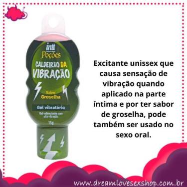 Imagem de Caldeirão da Vibração Sabor Groselha 15g. - Gel Vibratório INTT