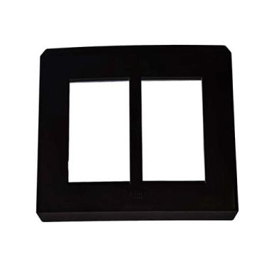 Imagem de Placa 3+3 Postos 4X4 Negro Piano Step 2Cl0N467365Br N4673.6Np Abb