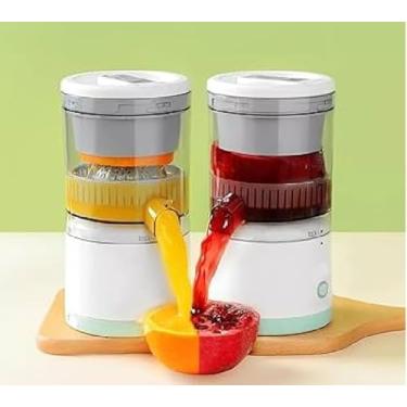 Imagem de Espremedor Extrator Suco Laranja Limão Frutas Portátil USB - Cor Verde