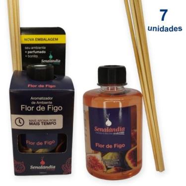 Imagem de Kit 7 Aromatizante Ambiente Flor de Figo 280ml Difusor Palito Casa Ar 