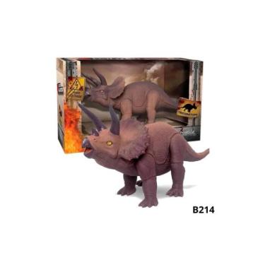 Imagem de Dinossauro Grande Tiranossauro Rex Brinquedo Boneco Articulado Vinil -