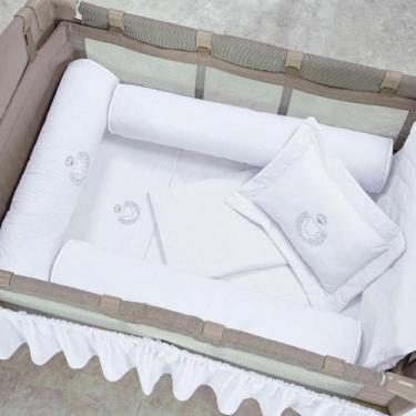 Imagem de Kit Berço Desmontável 6 Peças Urso Branco Small - tropical Baby