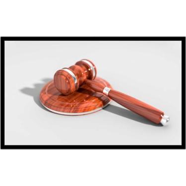 Imagem de Quadro Decorativo Direito Martelo Advogados Justiça Escritórios Quarto