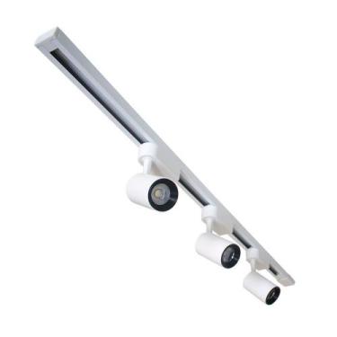 Imagem de Trilho Eletrificado 1 Metro + 4 Spots 10W LED Bivolt - I9LED, Branco