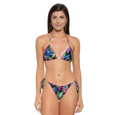 Imagem de Biquíni Feminino Cortininha Calcinha Empina Bumbum Fru Fru - Missatti,
