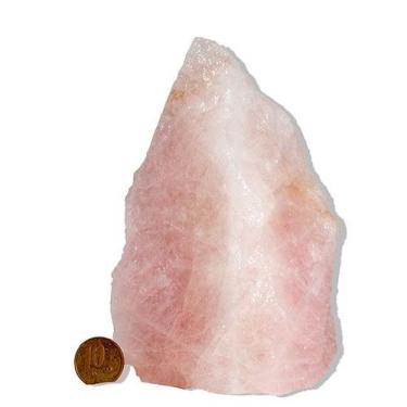 Imagem de 01 Cristal Rosa Pedra Pé Serrado 100 a 200g 5 a 10cm Tipo B - Varejo