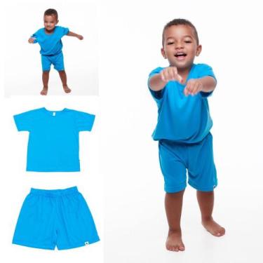 Imagem de Pijama infantil tamanho 2 azul - Fifico Modas