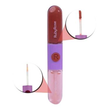 Imagem de Gloss + Batom Líquido Duo Ruby Rose Ld02 9,6g
