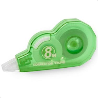 Imagem de Corretivo Branquinho Escolar em Fita Seco 8M Com Tampa - KNIMP, Verde