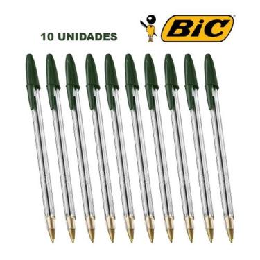 Imagem de Caneta BIC Esferográfica Cristal Dura Mais A Clássica Ponta Média Kit 