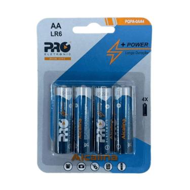Imagem de Pilha Alcalina AA (LR6) Blister com 4 unidades Proeletronic