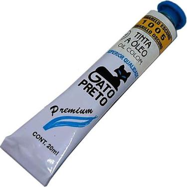 Imagem de Tinta Óleo Gato Preto Amarelo Escuro 20ml