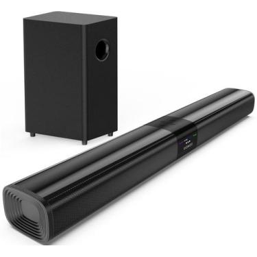Imagem de Barra de som Saiyin com subwoofer de 13,34 cm de 100 W para Smart TV