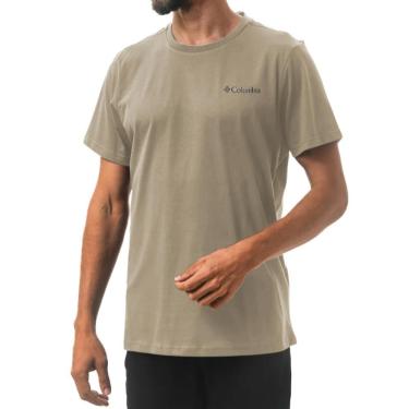 Imagem de Camiseta P Columbia Masculina Moonscape Bege 100% Algodão