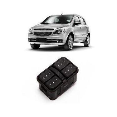 Imagem de Botão Interruptor Quadruplo Vidro Elétrico Agile 2010 A 2014 Com Moldu