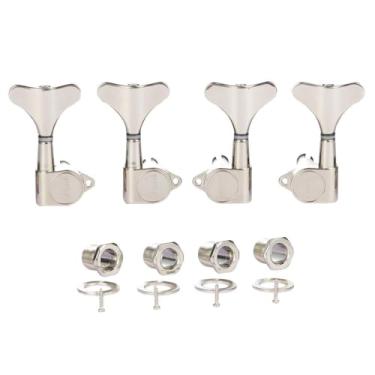 Imagem de KAISH 4 cordas 2R2L 18:1 afinadores de baixo selados para baixo afinador de guitarra para baixo Ibanez/Yamaha estilo acústico/elétrico níquel
