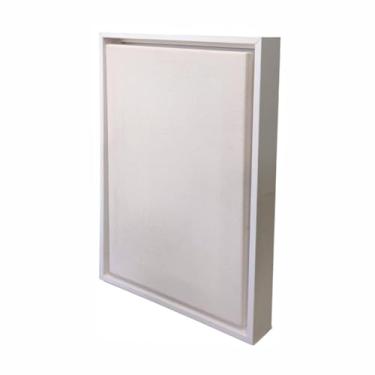 Imagem de Tela para Pintura com Moldura Canaleta Flutuante Lisa Revestida - 2x2,8 Cor:BRANCO;Tamanho:60X80 CM