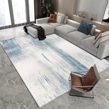 Imagem de Tapete cinza claro verde estilo moderno decoração de sala de estar tapete grande sofá cabeceira área tapetes quarto sala, flanela 4,120x160cm 47x63in