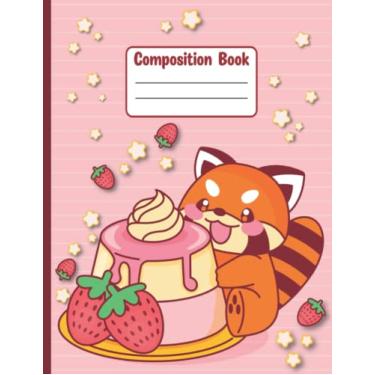 Imagem de Composition Notebook: Cute Kawaii Red Panda Notebook| College Ruled Blank Lined Paper | Kawaii Aesthetic Lined Journal for Kids & Teens | 110 Pages 8.5" x 11"