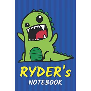 Imagem de Ryder's Notebook: T-Rex Dinosaur Personalized Journal For Ryder