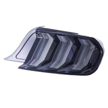 Imagem de Luzes traseiras de estilo de carro compatíveis com Ford Mustang 2015-2019 Lâmpada traseira de sinal dinâmico Luz traseira LED Luz traseira DRL Freio reverso Acessórios para automóveis(Smoke)