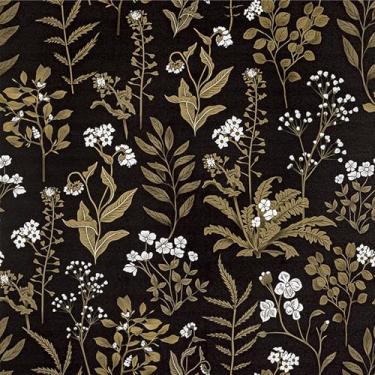 Imagem de Papel de parede escuro vintage preto e dourado papel de parede para banheiro papel de contato impermeável para armários autoadesivo papel de parede removível papel de parede de quarto forro de