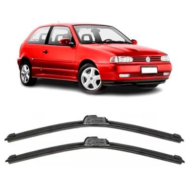 Imagem de Par de palhetas limpador de parabrisa dianteiro para Gol Bola G2 1995 a 2000