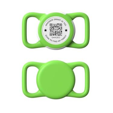 Imagem de Suporte para Airtag QR Code, escaneie o código QR, envie e-mail de alerta de localização GPS, proteção total IPX8 à prova d'água, capa antiperda de ar, acessórios de airtag para cães, gatos, coleira,