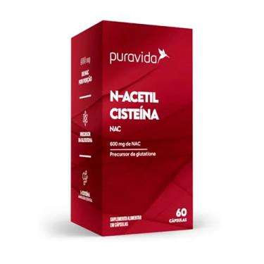Imagem de NAC - N-Acetil Cisteína 600mg - 60 Cápsulas - Puravida
