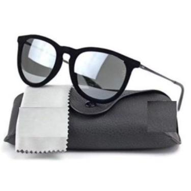 Imagem de Óculos de Sol Feminino Masculino veludo aveludado espelhado Gatinha To