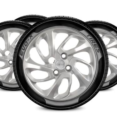 Imagem de Jogo Calota 4x100 Aro 14 Design Uno Attractive Compatív Fiat