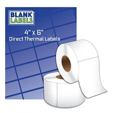 Imagem de Blank Labels Etiquetas de envio de impressora Dymo de 10 cm x 15 cm compatíveis com o tamanho 1744907 para a impressora Dymo compatível com a impressora 4GG. 220 etiquetas por rolo. (4 rolos).