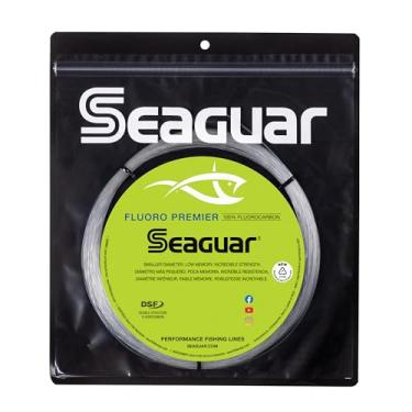 Imagem de Seaguar Linha de pesca Fluoro Premier 100% fluorocarbono DSF, 77 kg, 25 m de resistência à ruptura/comprimento - 170FP25