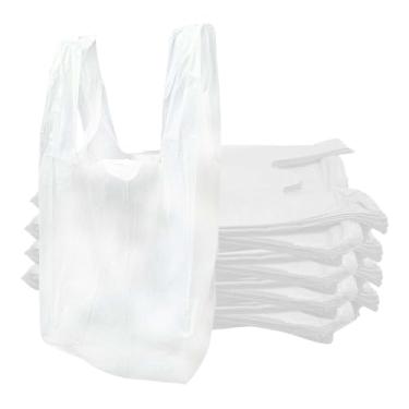 Imagem de Sacola Plástica Branca Milheiro 43X55cm Ecológica Pacote 1000 Unidades