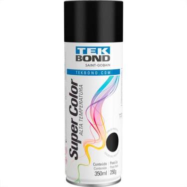Imagem de Spray Tekbond Super Color Preto Fosco 350Ml