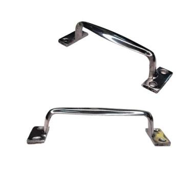 Imagem de Puxador Alça De Alumínio P/ Porta Camarão 10cm Cromados 10 peças - FER