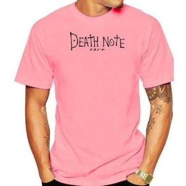 Imagem de Camiseta estampada anime Death Note escrito Estampado Unissex Camisa 1