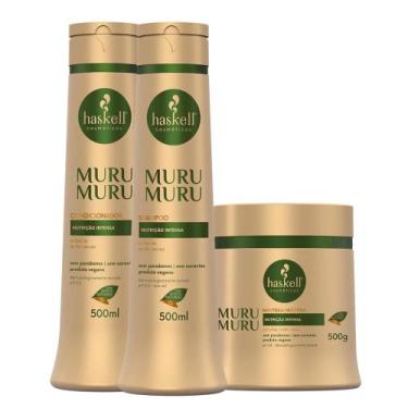 Imagem de Kit Murumurú Haskell Shampoo + Condicionador e Manteiga Nutritiva 500m